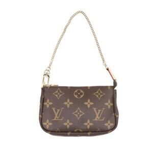 Louis Vuitton Pochette Accessoires Monogram Accessory Handbag Brown